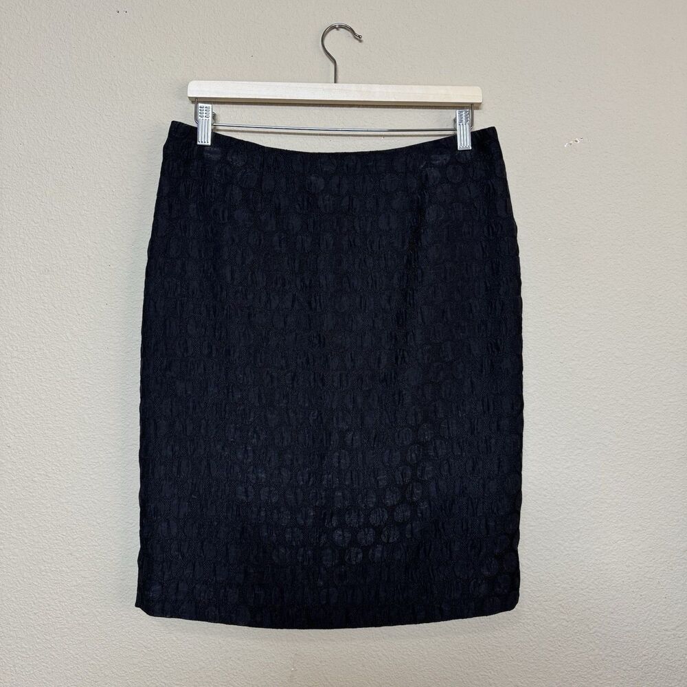 Maeve Anthropologie Skirt women 8 polka dot pencil black